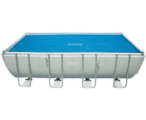 Intex Solar Cover for 18ft X 9ft Rectangular Frame Pools, Measures 17' 8' X 8' 4'