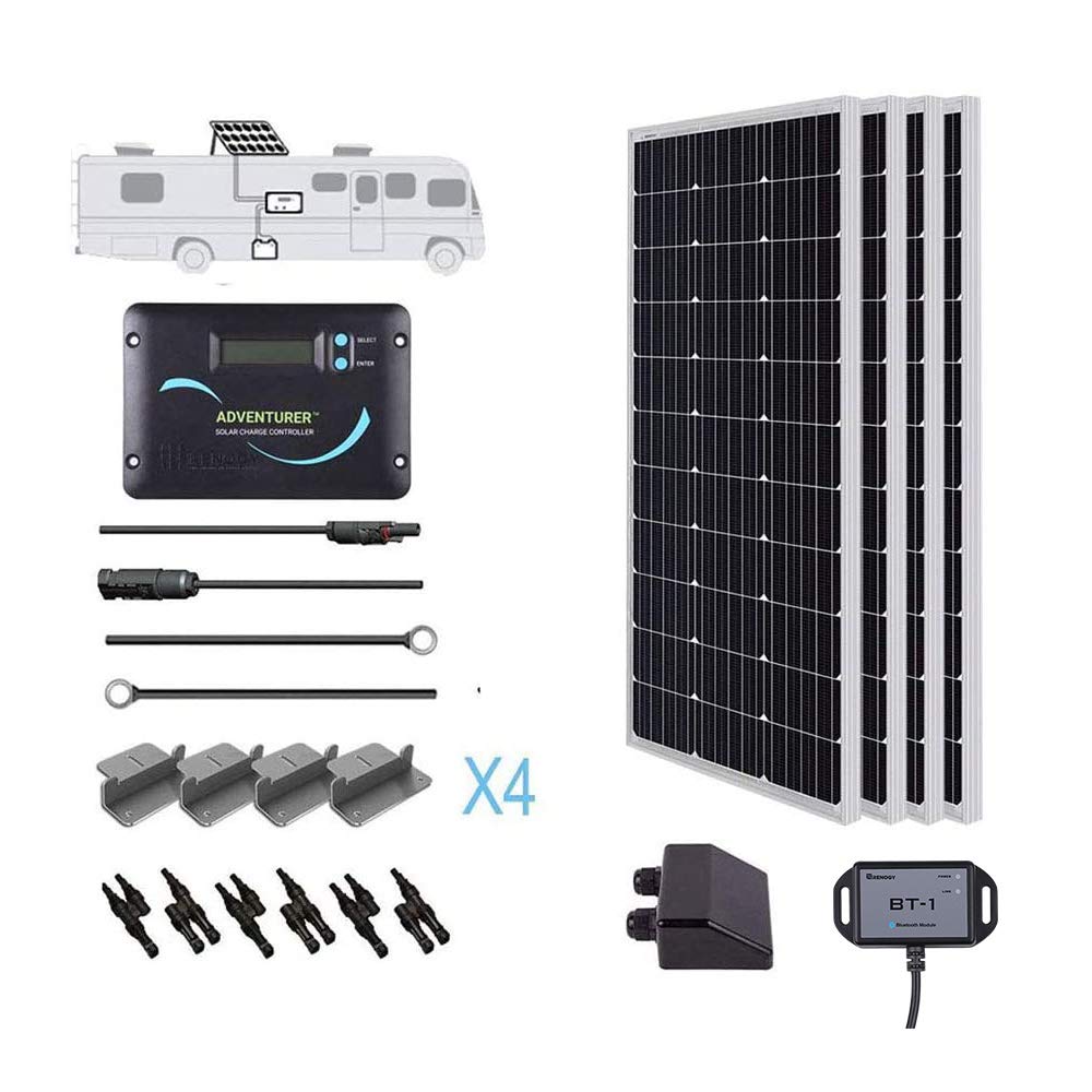 Renogy 400 Watts 12 Volts Monocrystalline Solar RV Kit