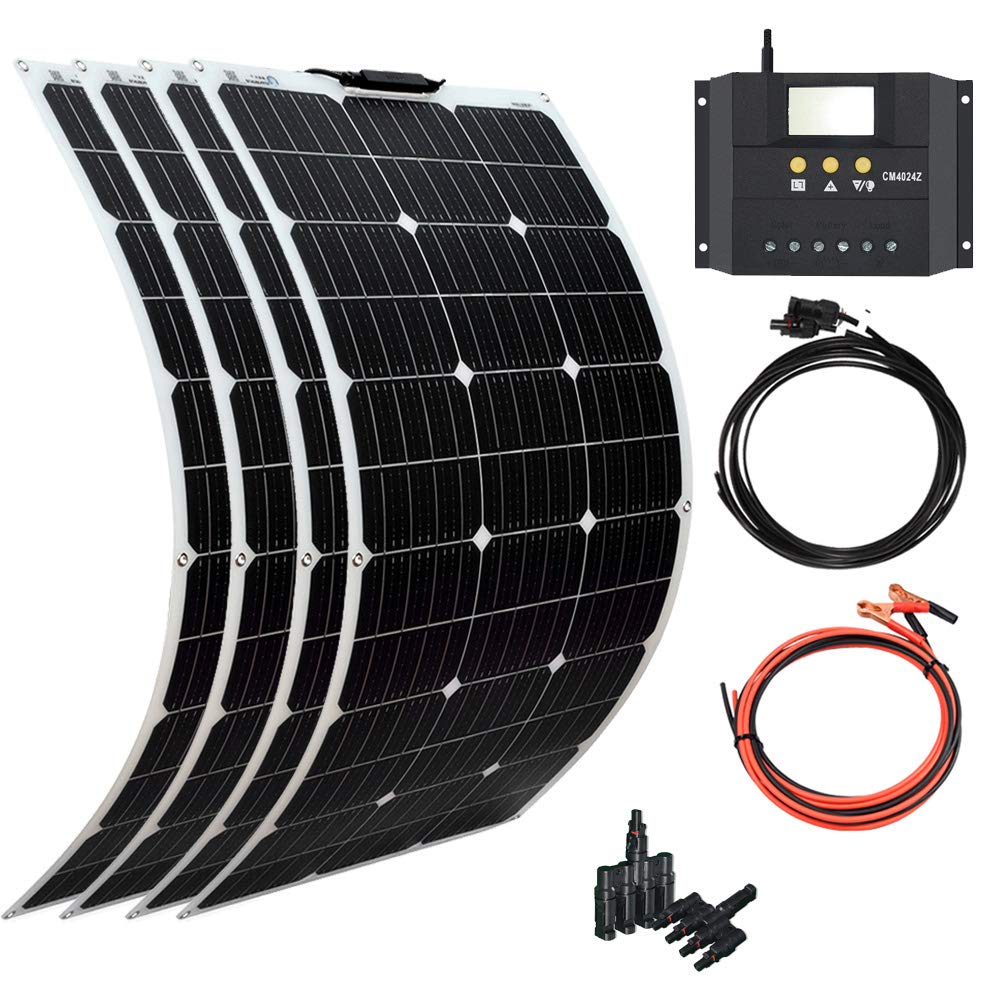 XINPUGUANG Flexible Solar Panel 100W 12V Monocrystalline 400W Solar Kit