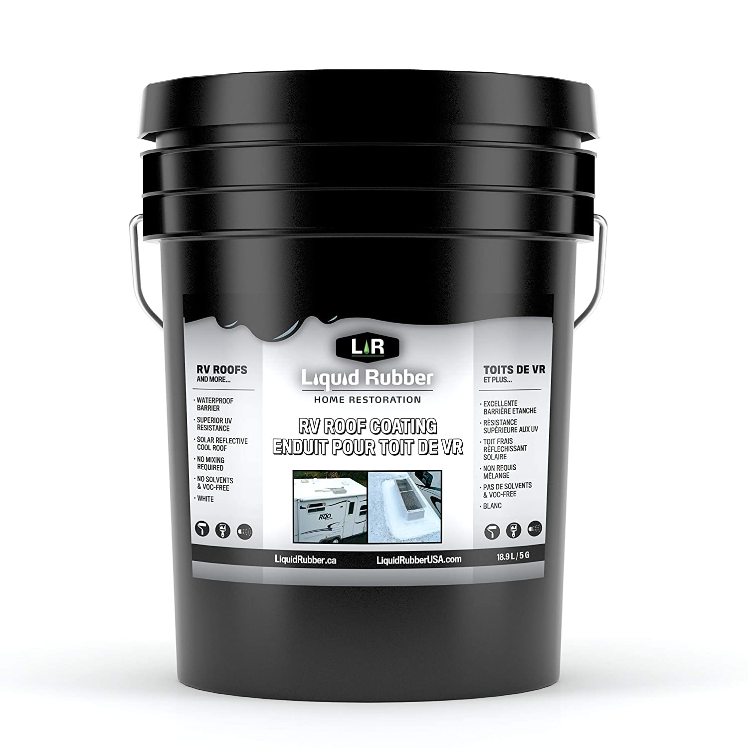 Liquid Rubber RV Roof Coating - Solar Reflective