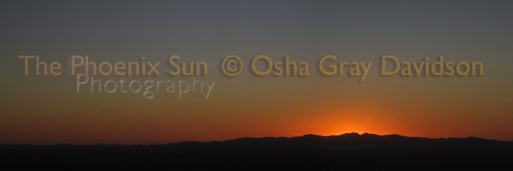 Sunset #3, summer, Sonoran Desert.