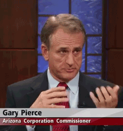 Комисар Arizona Corporation Gary Pierce