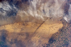 The Algodones Dunes (Photo taken from the International Space Station)