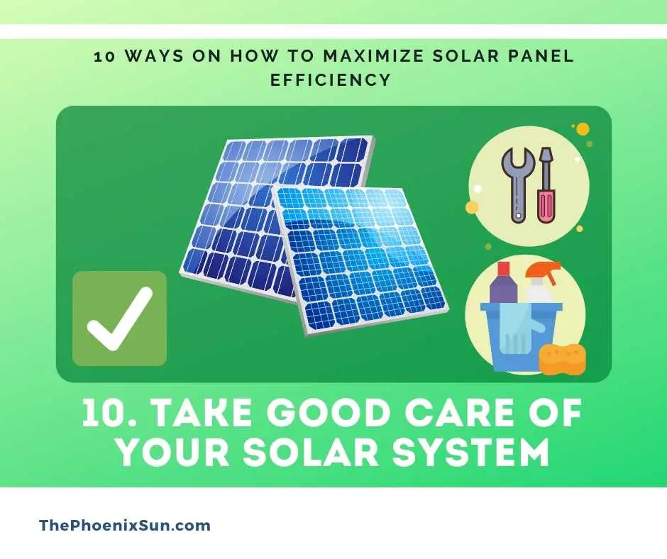 Take Good Care of Your Solar System