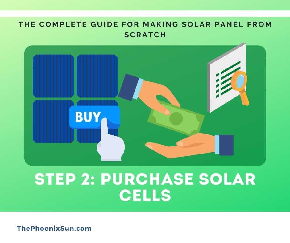Step 2: Purchase Solar cells