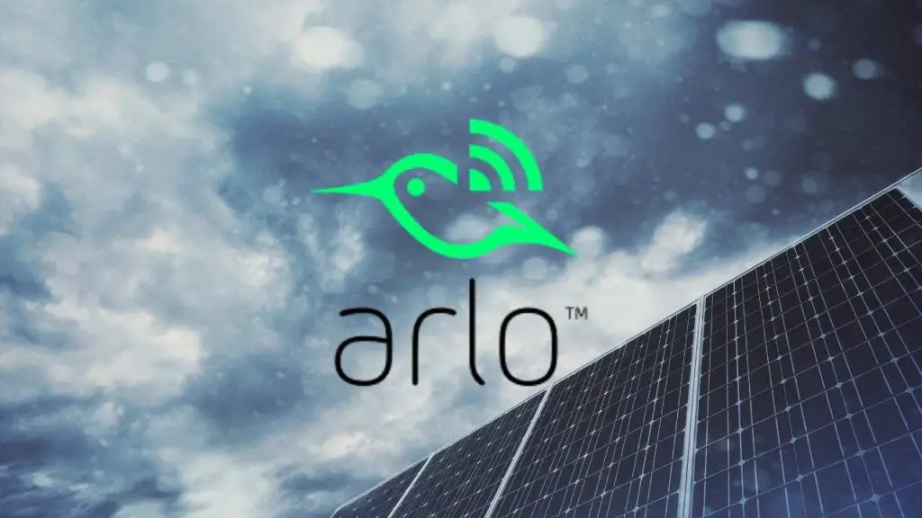Arlo Solar Panel Below Freezing Temperatures