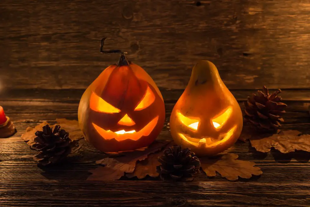 Solar light idea #3: Jack-O-Lantern Lights