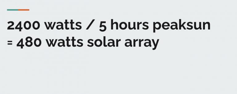 Off-Grid Solar System Sizing Tool